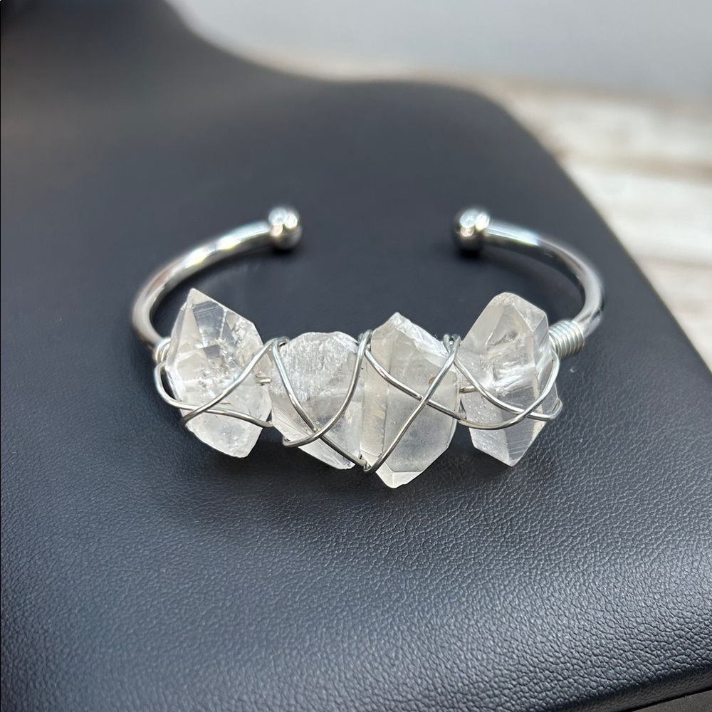 Kinsley Armelle Devi Collection silver quartz bracelet